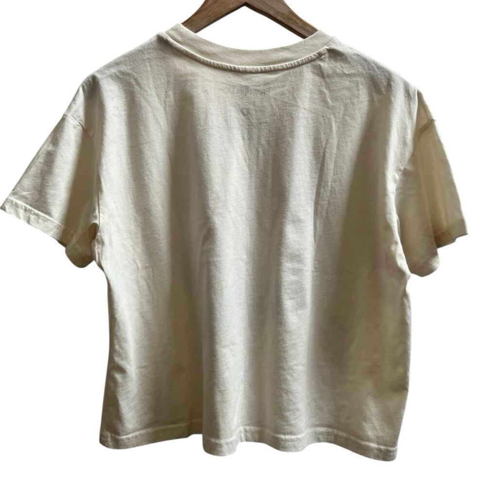 Brooks & Dunn Women’s Skull Flower Graphic Boxy Crop Tee Shirt Medium Country - Picture 2 of 8